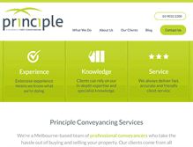 Tablet Screenshot of principleconveyancing.com.au